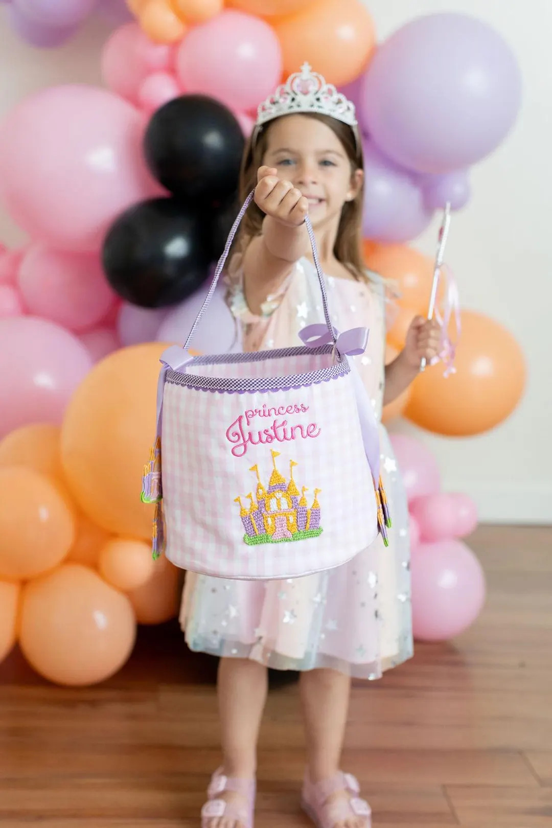 Personalized Princess Easter Basket, Embroidered Princess themed bag, Perfect Easter Bunny Basket... | Etsy (US)