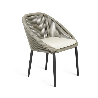 Rodona Stacking Patio Dining Side Chair with Cushion | Wayfair North America