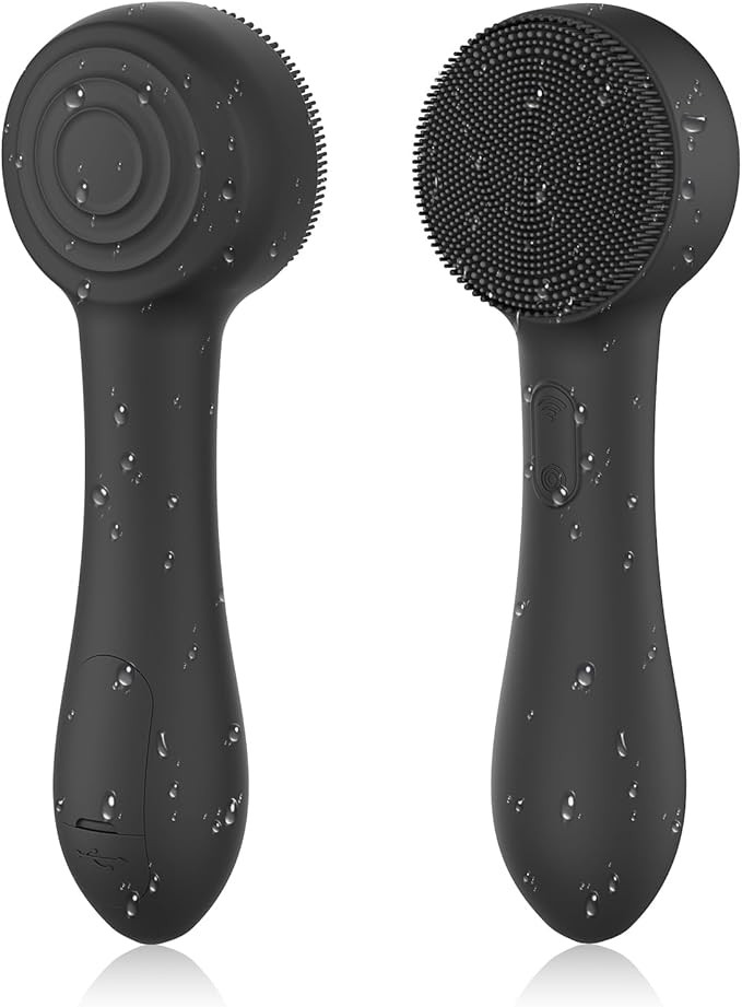 Facial Cleansing Brush Silicone Face Scrubber Waterproof Rechargeable Exfoliator Massage Device f... | Amazon (US)