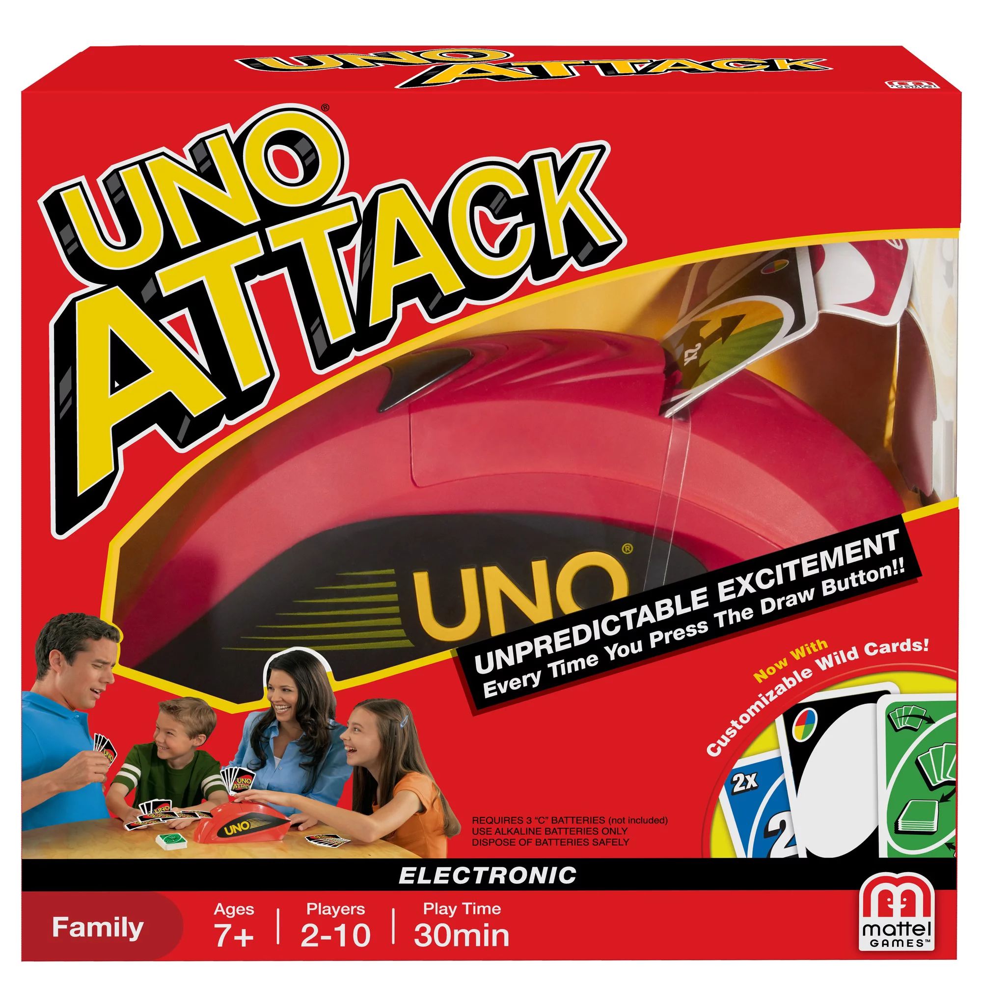 UNO ATTACK! Rapid Fire Card Game for 2-10 Players Ages 7Y+ | Walmart (US)