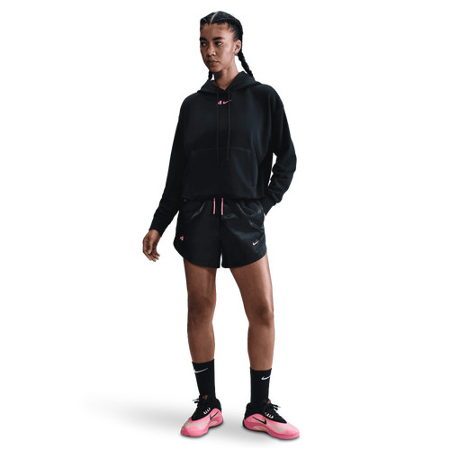 Nike Womens Nike Aja Dri-FIT Signature Shorts - Womens Black/Laser Pink Size S | Foot Locker (US)