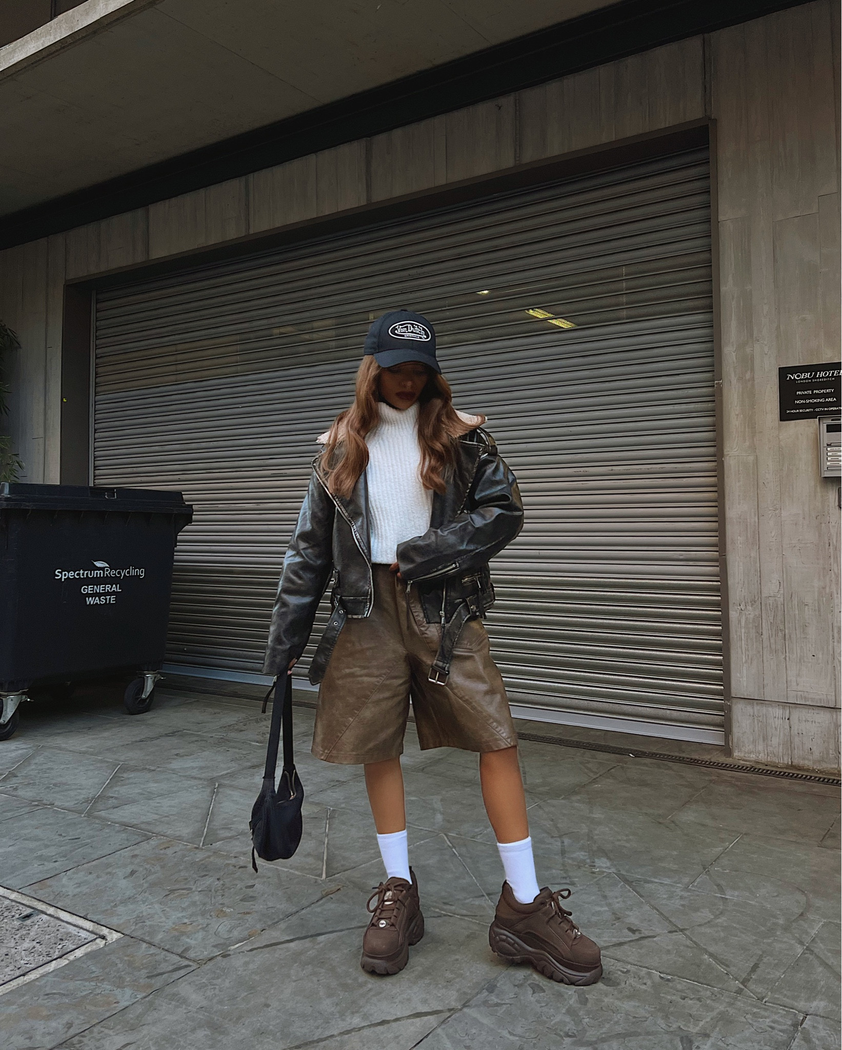 Oversized long shorts, Biker Jacket, Streetstyle LTKFestiveSaleUK

#LTKeurope #LTKstyletip