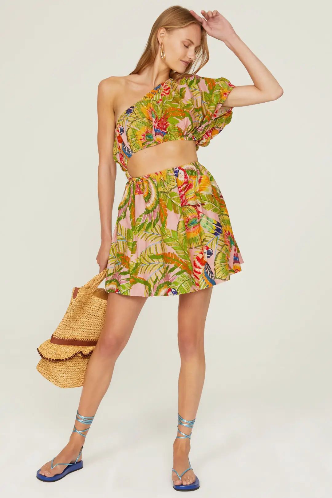 Macaw Leaves Mini Dress | Rent the Runway