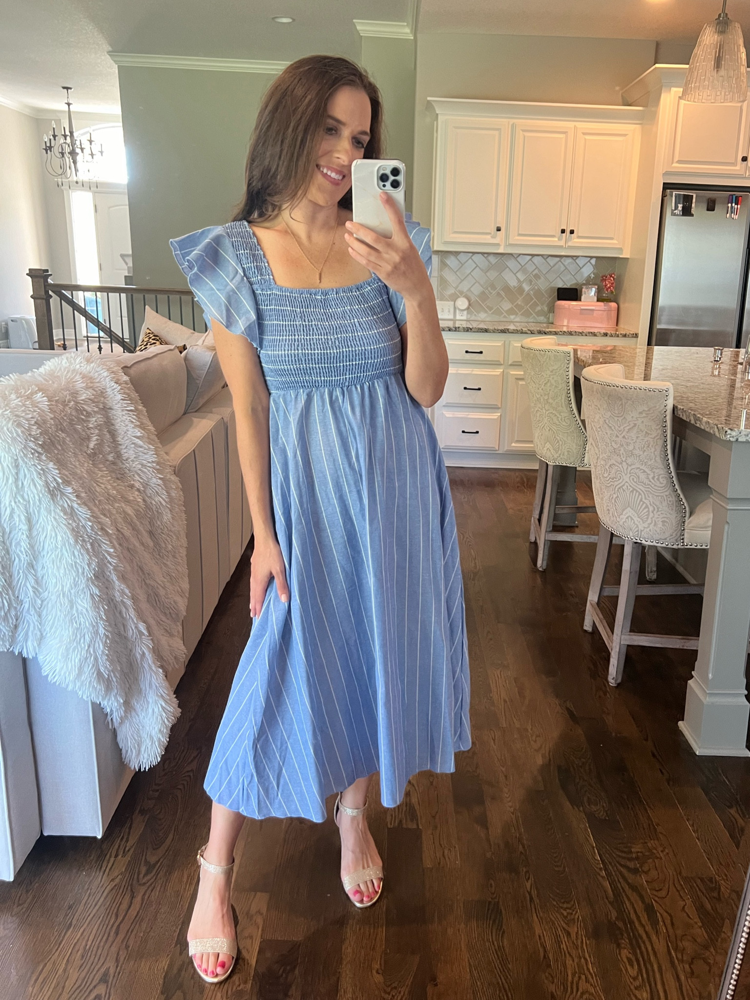 #walmartpartner  Cute and comfy, blue and white summer dress from Walmart! #walmartpartner @walmartfashion #walmartfashion

#LTKxWalmart #LTKFindsUnder50 #LTKSeasonal