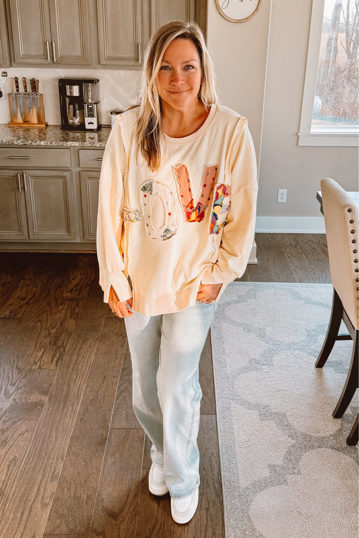 Boho vibes from Three Bird Nest 🩷. Visit their website for the sweatshirt…jeans and shoes linked—fyi...shoes are marked down A LOT 🙌🏻

#LTKsalealert #LTKover40 #LTKSeasonal