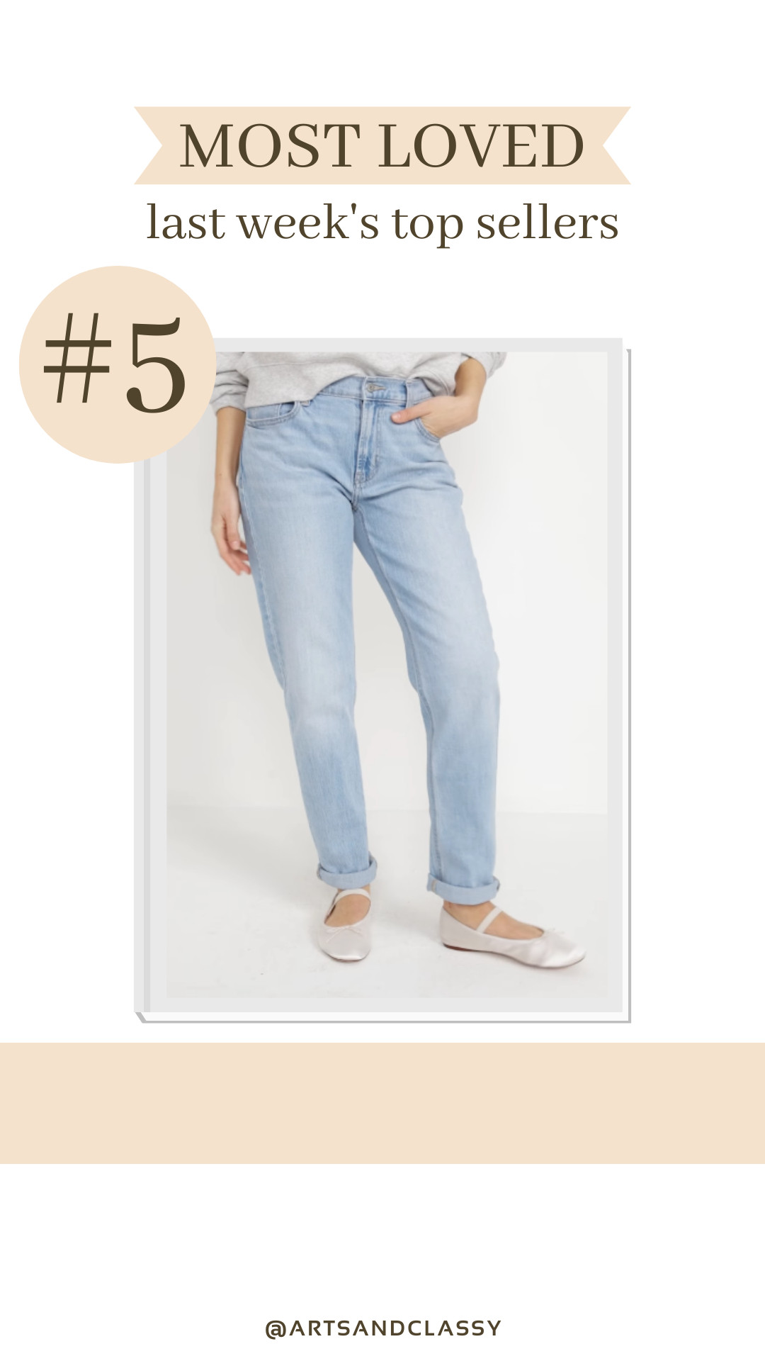 Coming in at #5 this week are my Old Navy Mid-Rise Wow Boyfriend Straight Jeans—and they’re currently 50% off! With a relaxed straight-leg fit and the option to roll the cuffs for that effortless boyfriend look, these jeans are comfy, cute, and super versatile. Even better? They come in tall, regular, and petite lengths so they’re both tall girl and short girl friendly. A total wardrobe staple at a price that’s hard to beat! 

 #LTKSaleAlert #LTKMidsize #LTKStyleTip