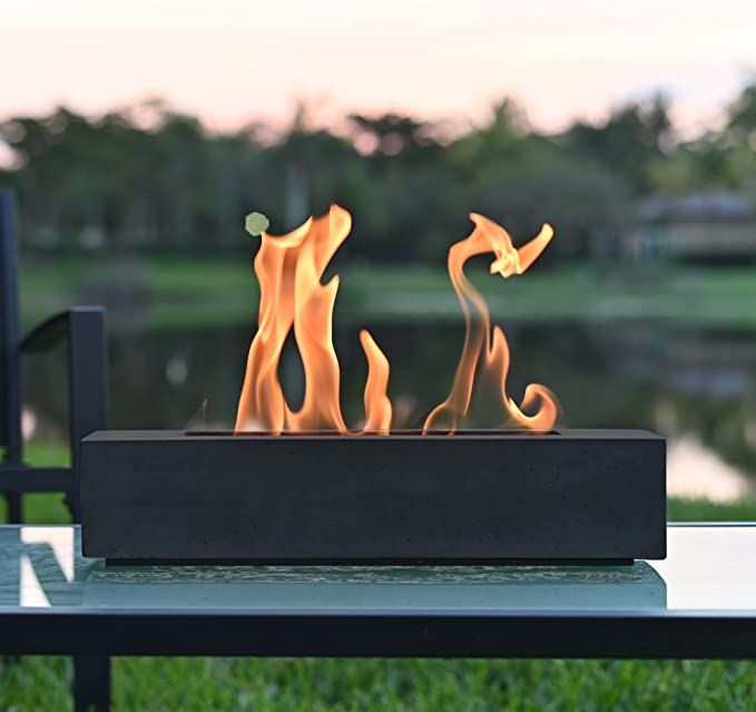 Colsen Tabletop Rubbing Alcohol Fireplace Indoor Outdoor Fire Pit Portable Fire Concrete Bowl Pot... | Amazon (US)