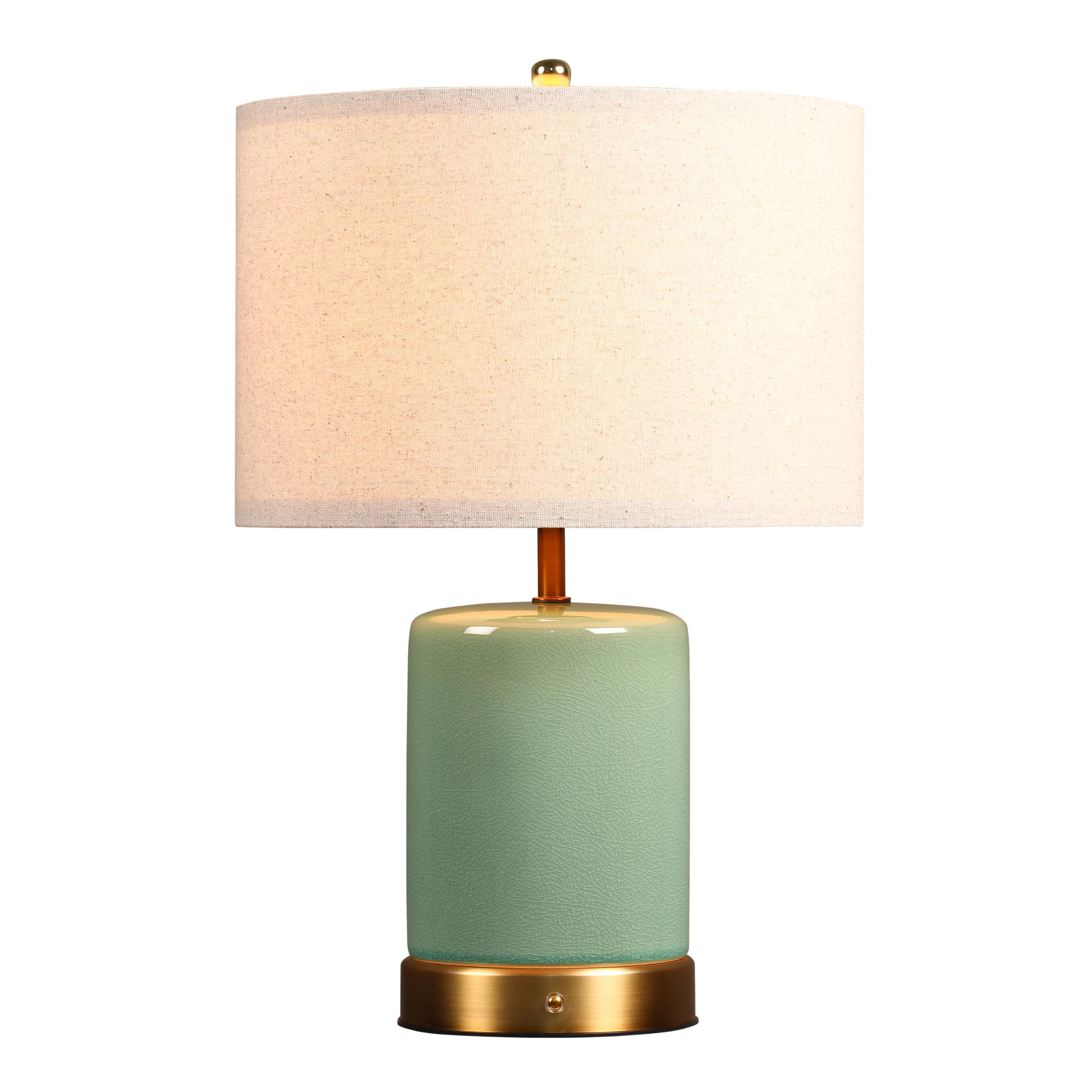 O’Bright Dune - Battery Powered Table Lamp, Rechargeable Cordless Ceramic Lamp, Full-Size 19.5 ... | Amazon (US)