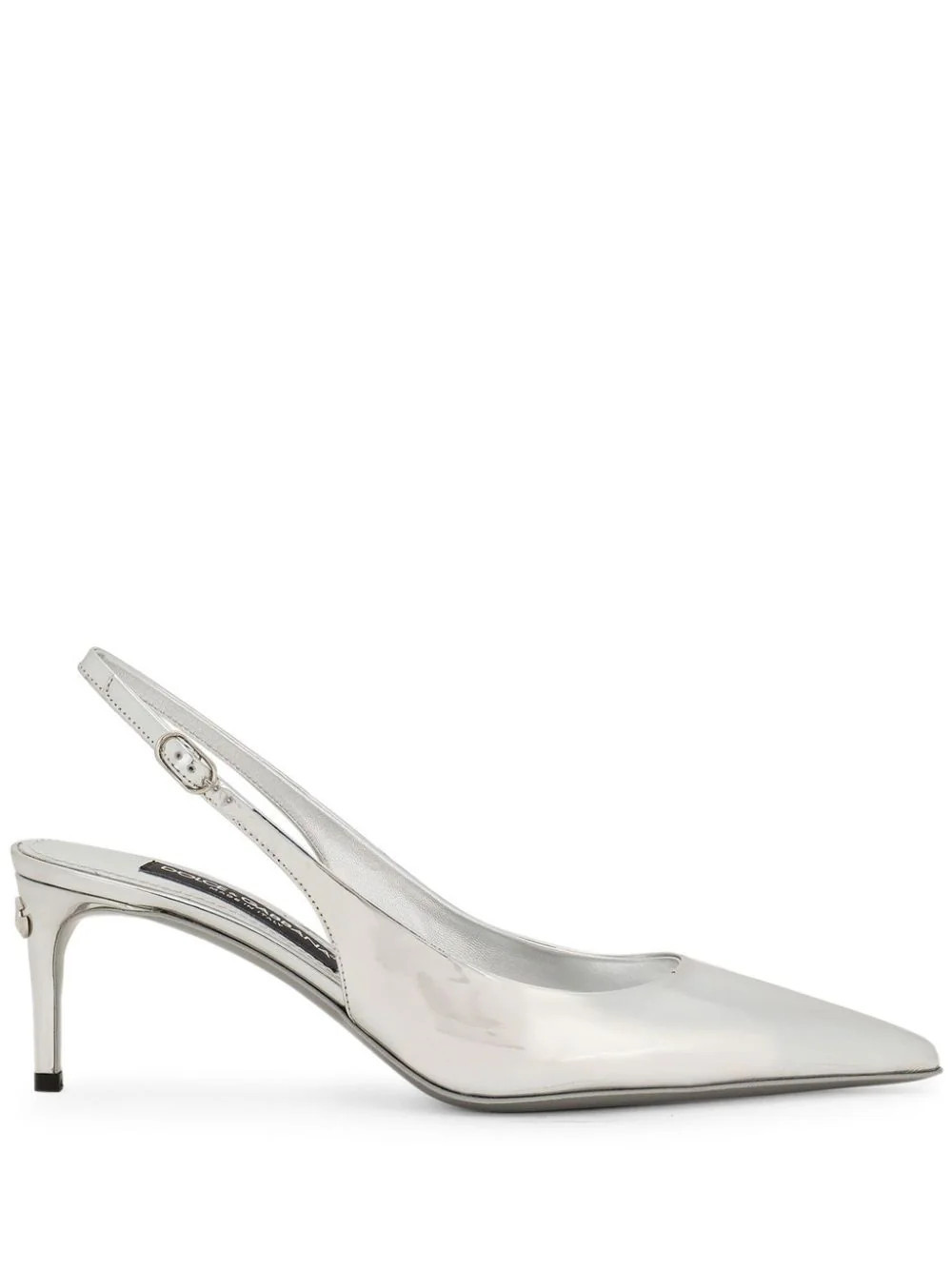 Dolce & Gabbana 60mm calfskin slingback pumps - Silver | Farfetch Global