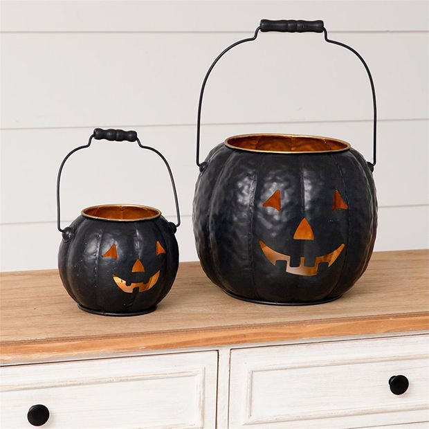 Jack O Lantern Bucket Set of 2 | Antique Farm House