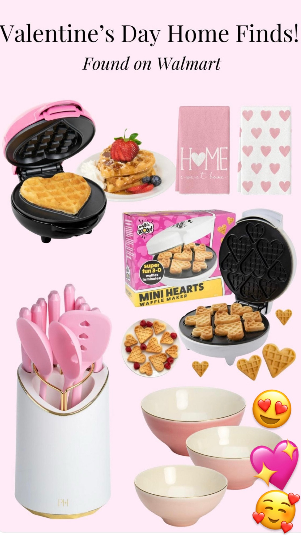 Cute kitchen finds from Walmart for Valentine’s Day 💘 #valentinesday #vday #walmart 

#LTKSeasonal #LTKFindsUnder50 #LTKHome