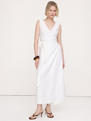 Linen Crossback Maxi Dress | Banana Republic (US)