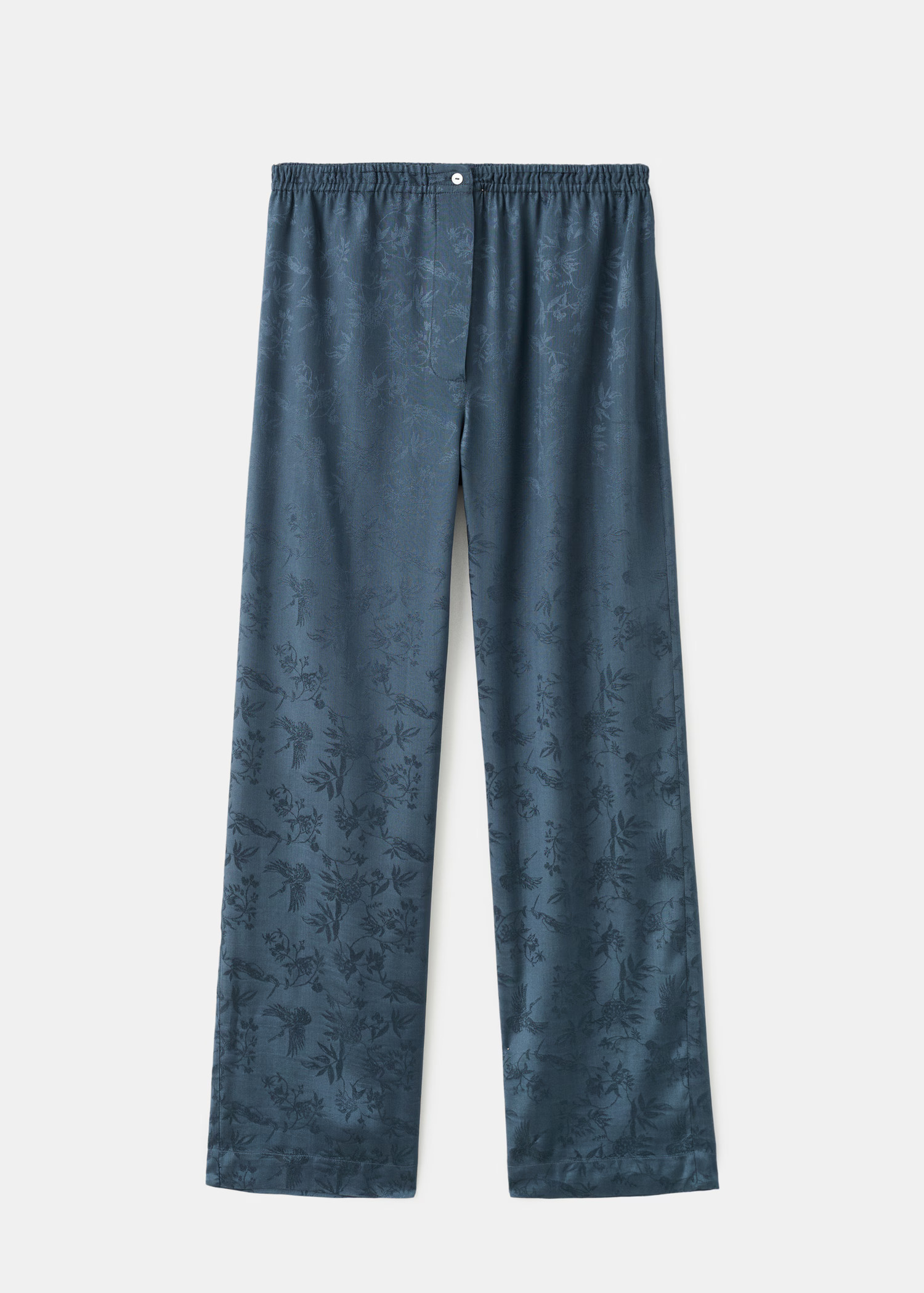 Jacquard satin pajama pants | Mango (US/MX/AU)
