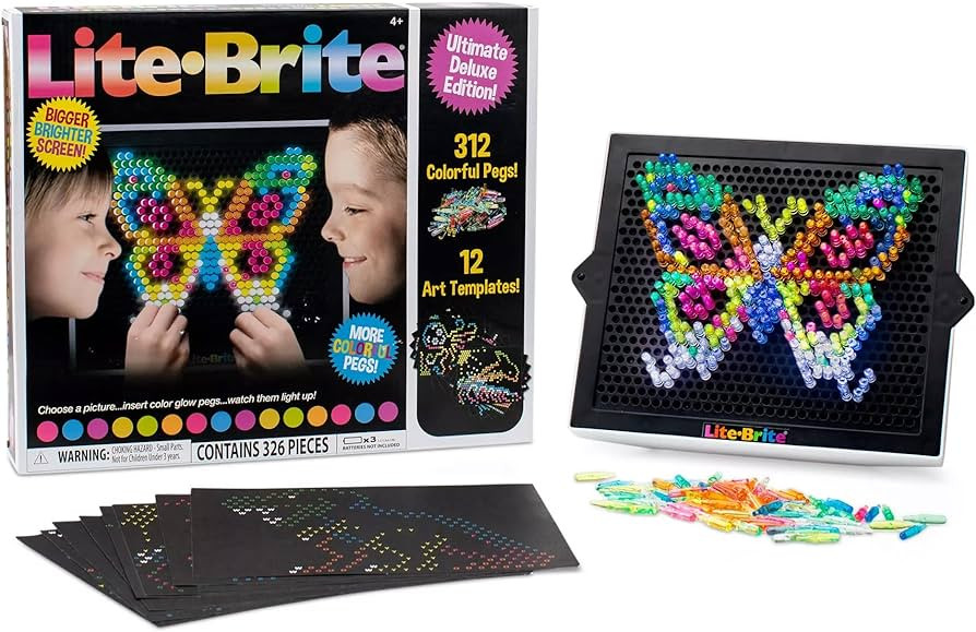 Lite-Brite Magic Screen Light Bright Bonus Set, Multicolor (SG_B07J245JCC_US) | Amazon (US)