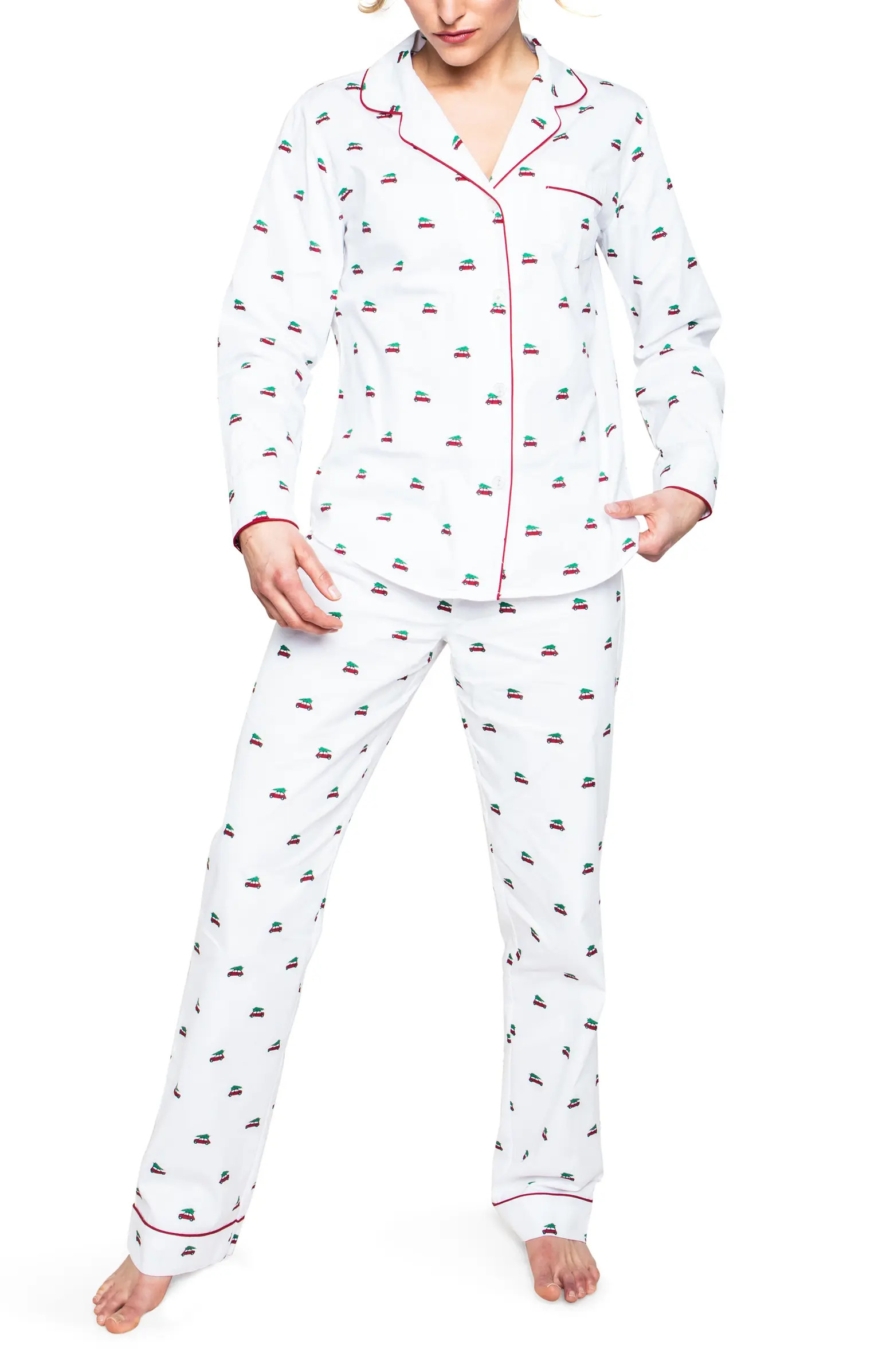 Petite Plume Holiday Journey Cotton Pajamas | Nordstrom | Nordstrom
