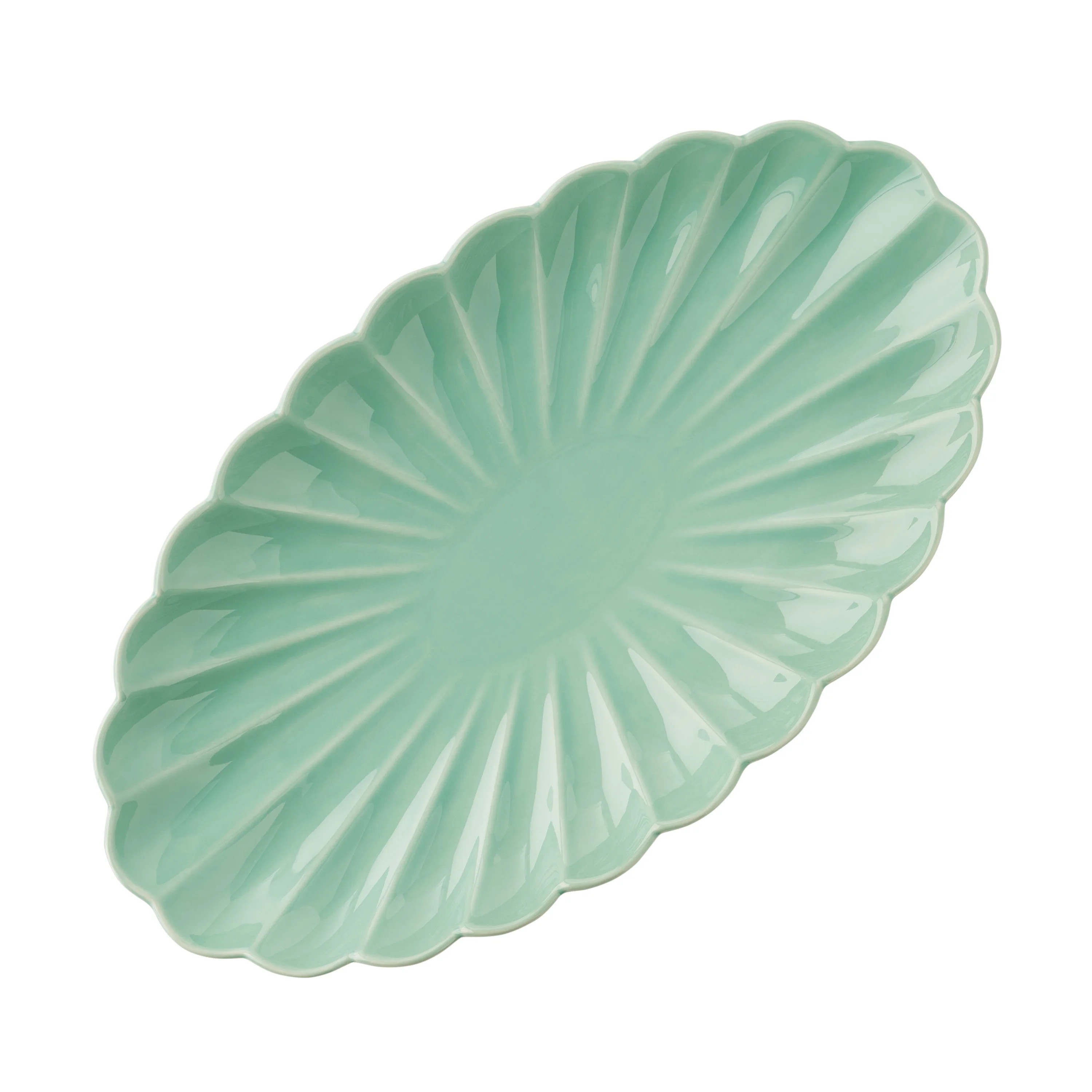 The Pioneer Woman Colette Stoneware 14-inch Serving Tray, Green | Walmart (US)