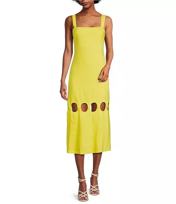 Antonio Melani Amalia Linen Midi curated on LTK