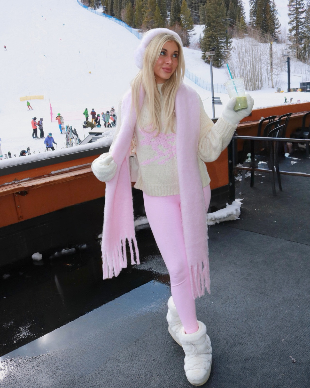 Living in soft pink & ski sweaters 🤍

#LTKSeasonal #LTKootd #LTKActive