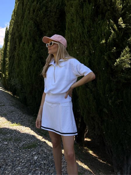 From morning tennis to evening aperitivo it’s a @Varley Tuscan summer. The chicest, most elevated pieces for everything on my itinerary 

#invarley #partner

#LTKSeasonal #LTKTravel #LTKFitness