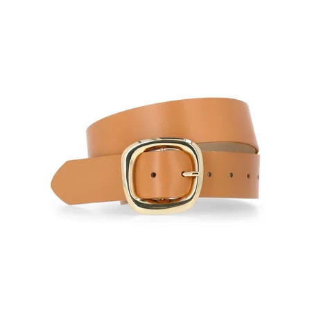 Time and Tru Women's Buckle Belt, S/M, Tan | Walmart (US)