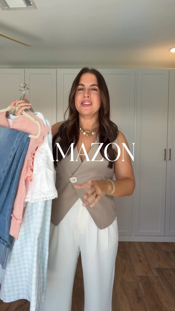easy amazon pieces to refresh your closet for spring 🌸

follow + comment AMAZON and I’ll send you everything!!

#amazonstyle #springoutfitinspiration #affordablefashion #millennialstyle #momstyle amazonfashionfinds