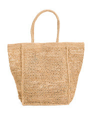 Raffia And Sisal Crochet Handmade Large Tote | Handbags | Marshalls | Marshalls
