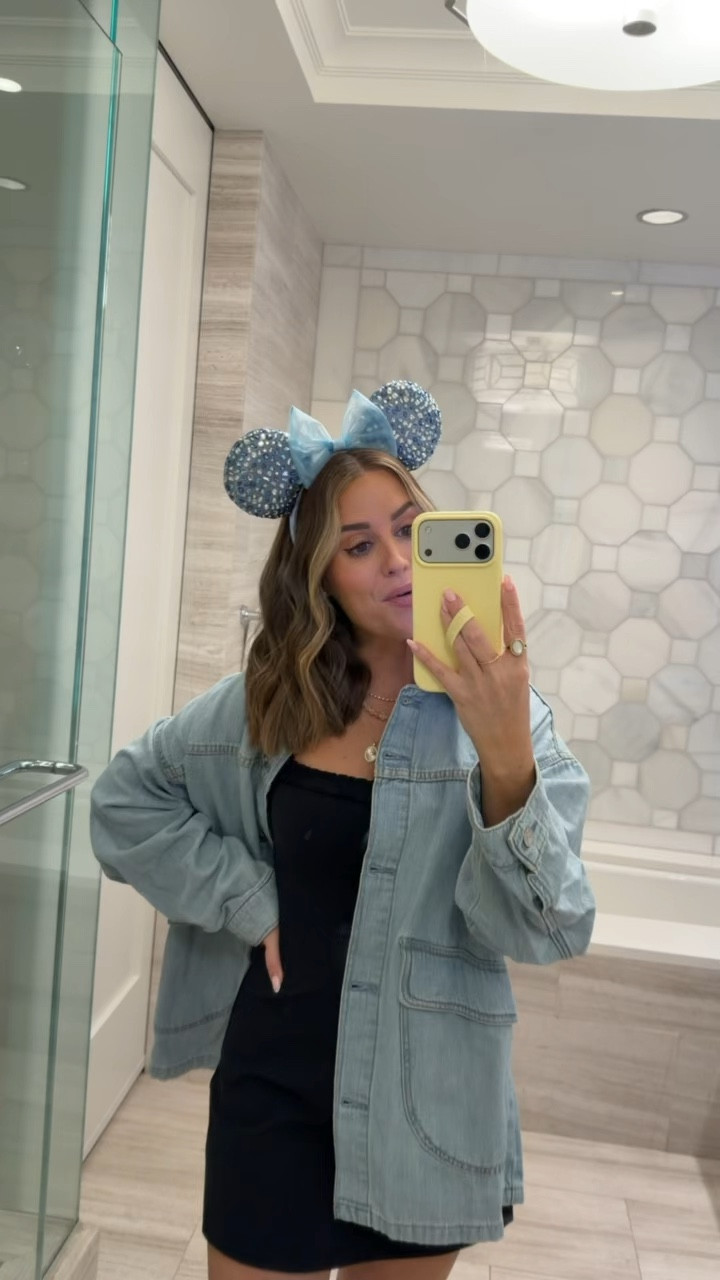 What I wore to Epcot yesterday! Wearing a small in this activewear dress + xs in free people jacket — Mickey ears, shoes & socks linked also. A comfy look for taking on the Disney parks as a mom! 

Disney vacation // Disney outfits // Disney mom // spring break 

#LTKootd #LTKmomlife #LTKTravel