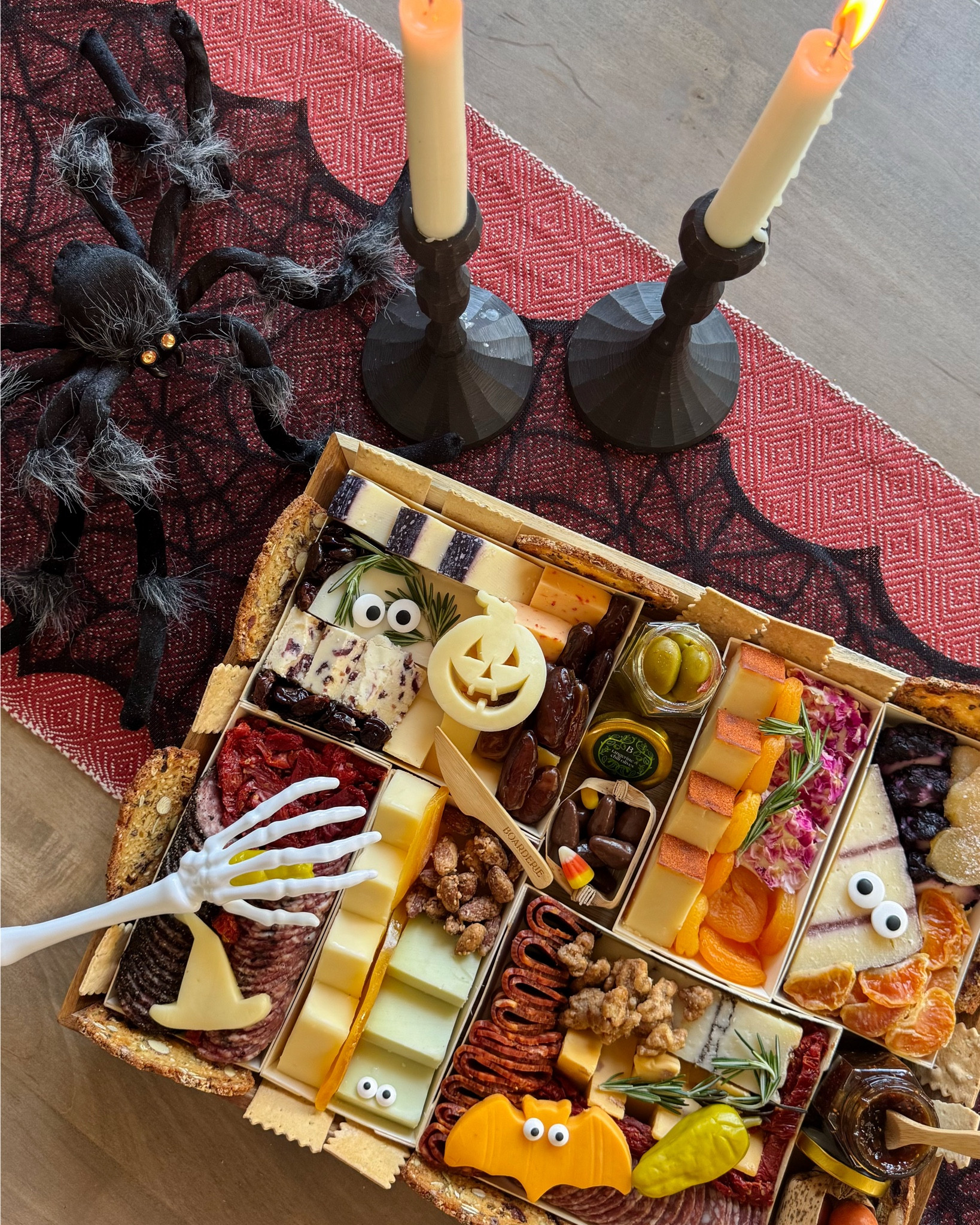 Trick or treat yourself 👻✨ @boarderie meat & cheese boards are serving boo-tiful bites and frightfully fresh flavors this Halloween!🦇🍷 

Whether you’re hosting a spooky soirée or need a unique corporate gift, these curated char-BOO-terie boards couldn’t be easier to enjoy, no cutting or prepping required! 🕸️ #boarderiepartner #boarderie #halloweensnacks

#LTKSeasonal #LTKParties