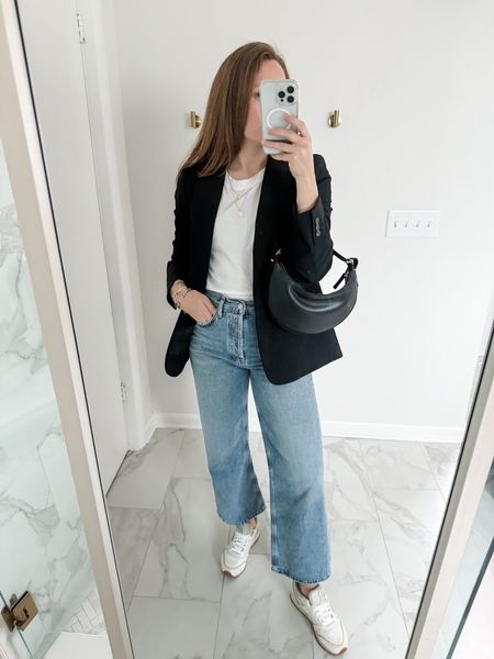 40 outfits over 40 days | Spring capsule wardrobe | 18 pieces to create 40 versatile outfits for spring 

Black blazer oufit 

Spring capsule, high low style, affordable fashion, spring outfits, spring outfit ideas #LTKSpringSale

#LTKSeasonal