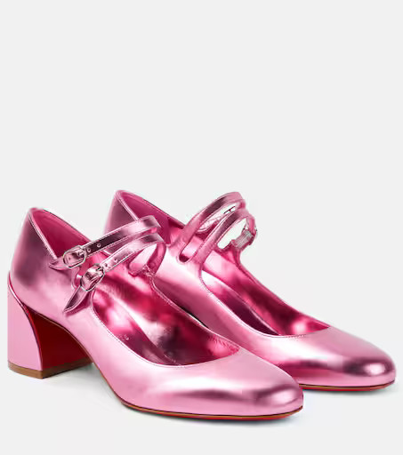 Miss Jane leather Mary Jane pumps | Mytheresa (UK)