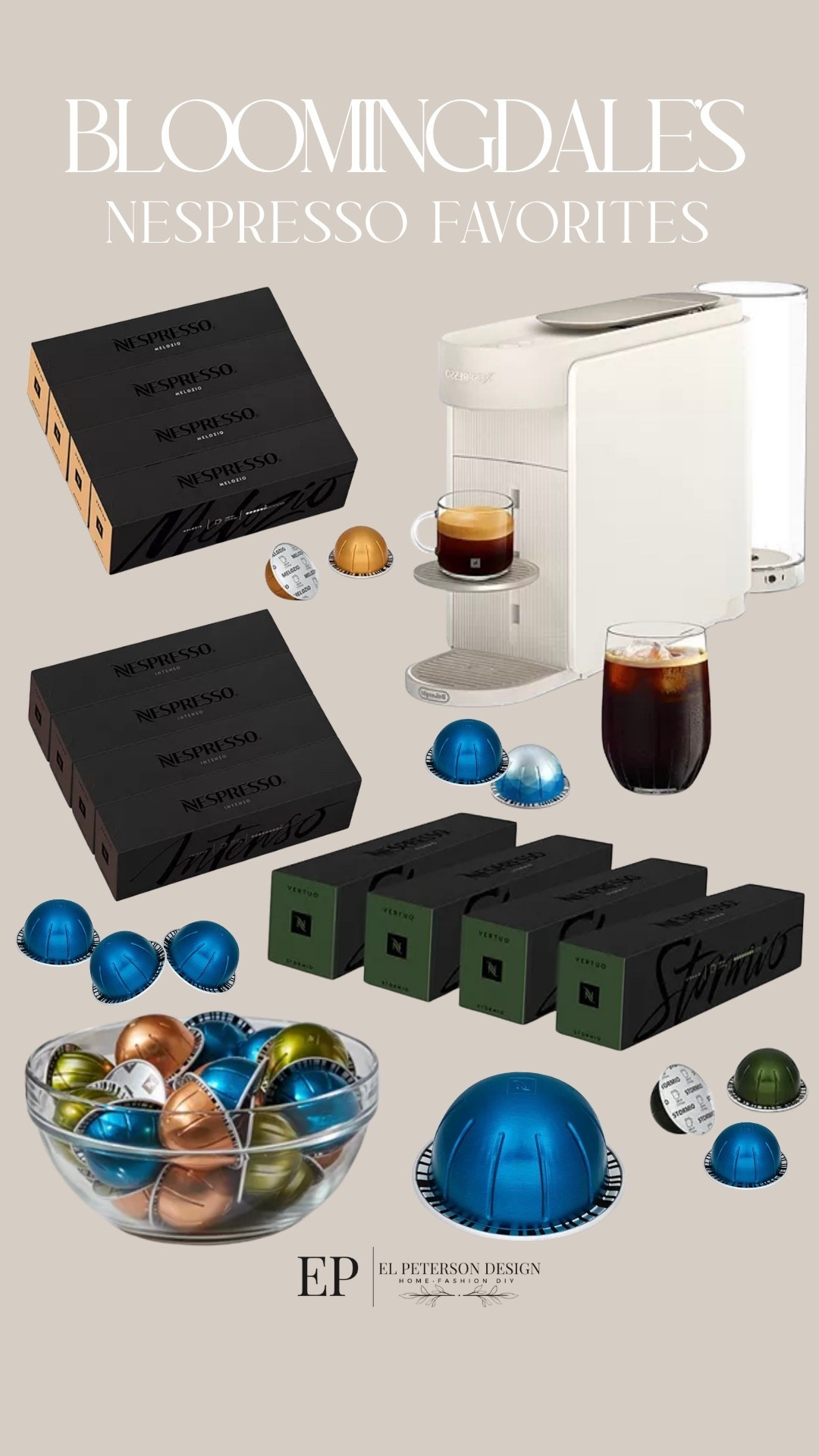 So excited to partner with Bloomingdale’s for my morning routine. If you have followed me for a while you know we are big coffee drinkers in our house! We are huge fans of Nespresso for the convenience and the quality of the coffee. I love switching from hot to iced coffee drinks and the Nespresso Vertuo UP makes it effortless.
@bloomingdales @nespresso #bloomiespartner