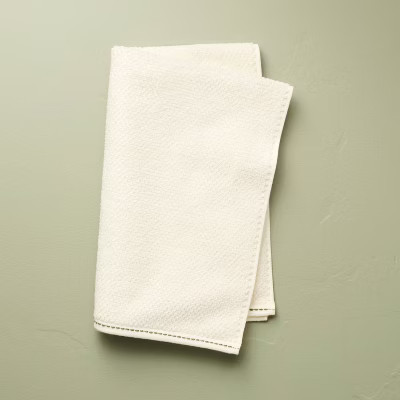 Hand Towel Cream/Green - Hearth & Hand™ with Magnolia | Target