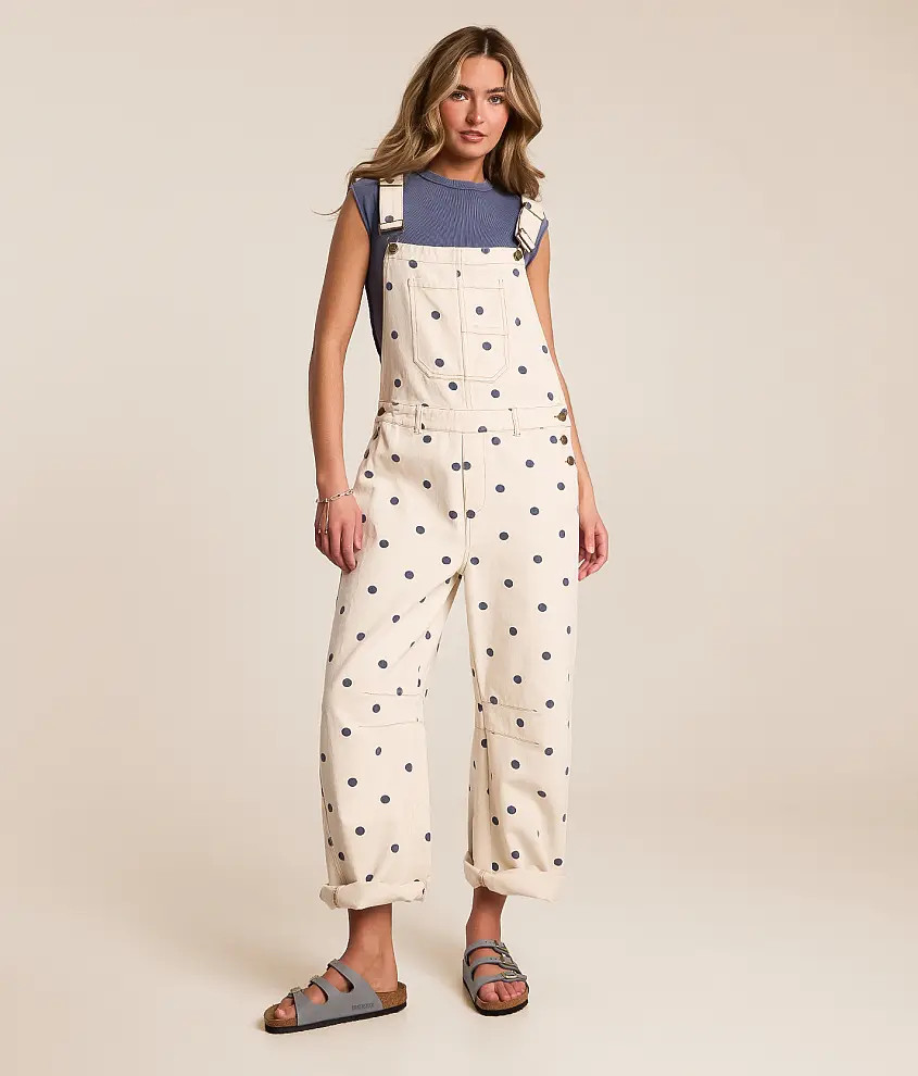 Polka Dot Barrel Overalls | Buckle