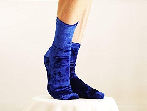 Velvet Socks. Mauve Velour Handmade Women's Socks. Homemade Socks | Amazon (US)