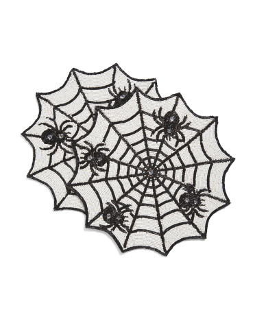 2pk Spider Web Beaded Placemats | Marshalls