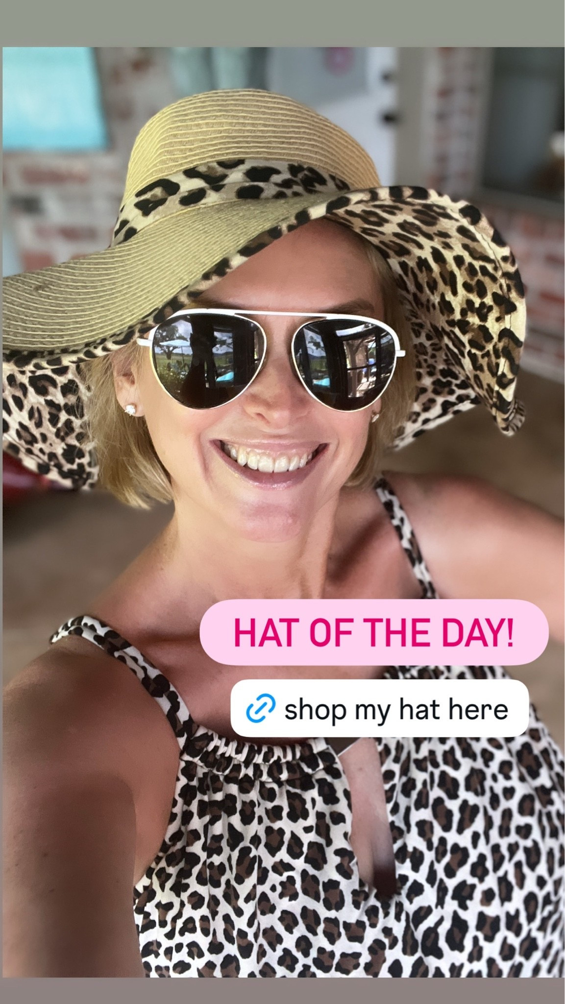 Leopard hat