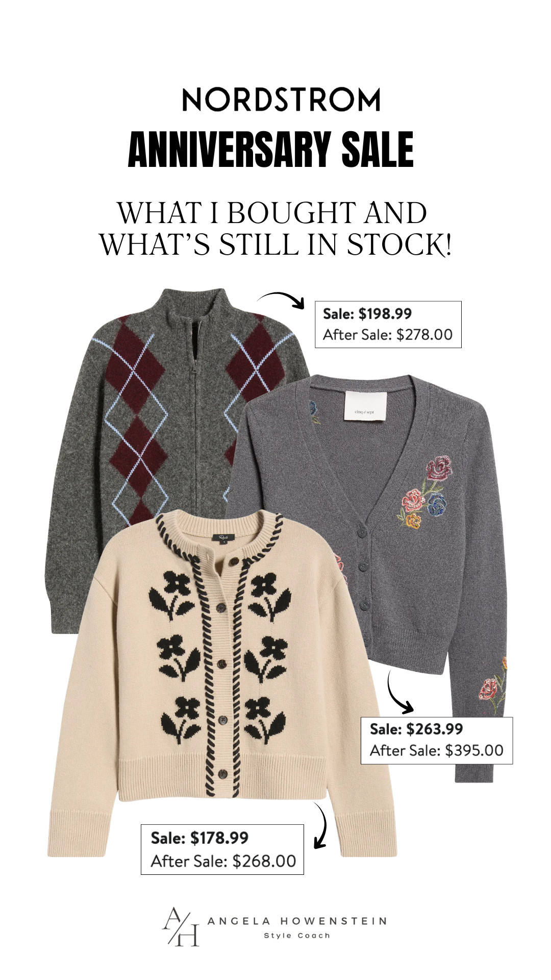 These are the Nordstrom Anniversary Sale pieces I actually bought, and they're still in stock! If you've been eyeing elevated knitwear, now's the time to grab these favorites before prices go back up.

👩‍💻 LTK PRO TIPS
❤️ Heart = Support my posts ;-)
🔖 Save = Get sale & restock alerts for the things you love!
📋 Lists = Keep favorites organized (List ideas: Christmas, Birthdays, and Vacations!)
📲 Share = Send lists and products to a friend (or your daughters like me).
💬 Comment = Ask me anything, and I'll answer. ;-) 

 #LTKootd #LTKOver40 #LTKSaleAlert