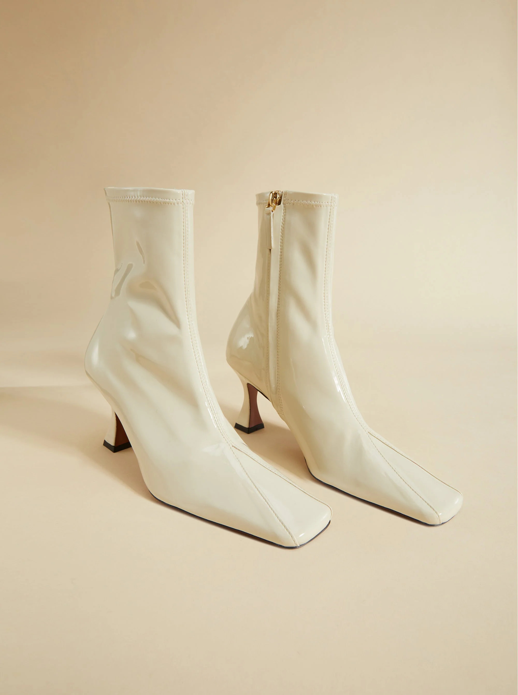 Duck Boots Stretch Vegan Patent Bone by Manu Atelier | Manu Atelier