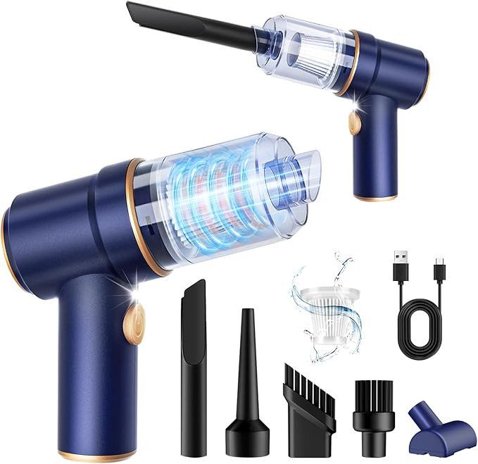 KMM Handheld Car Vacuum Cleaner, 9000Pa Vacuum Cleaner and Air Duster, 120W High Power Hand Held ... | Amazon (US)