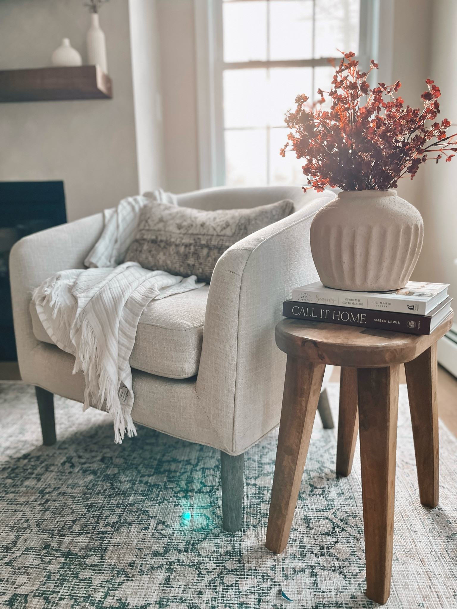 Woodland Carved Wood Accent Table … curated on LTK