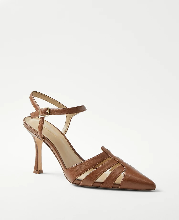 Strappy Leather Pumps | Ann Taylor (US)