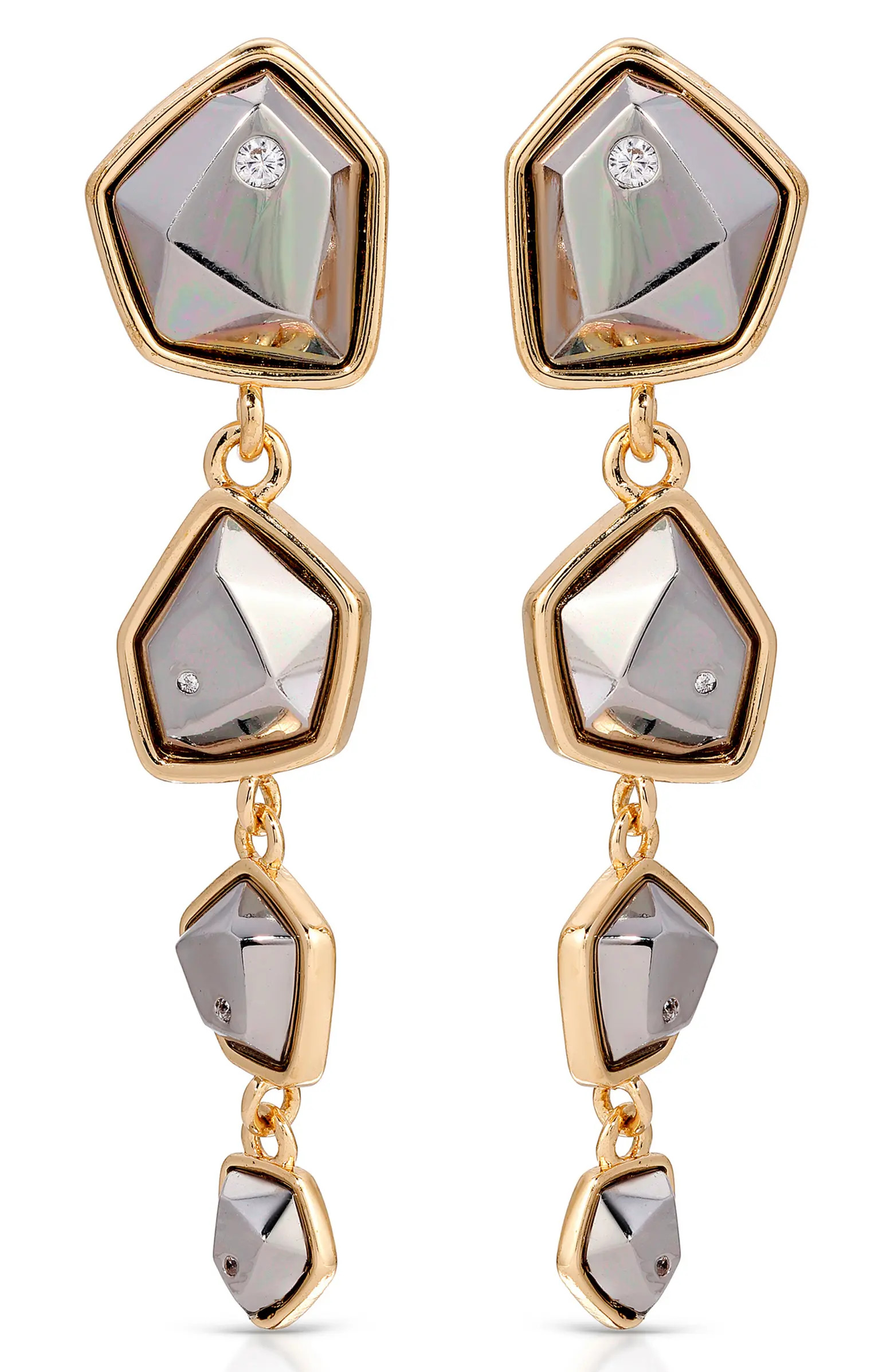 Ettika Faceted Metal Drop Earrings | Nordstrom | Nordstrom