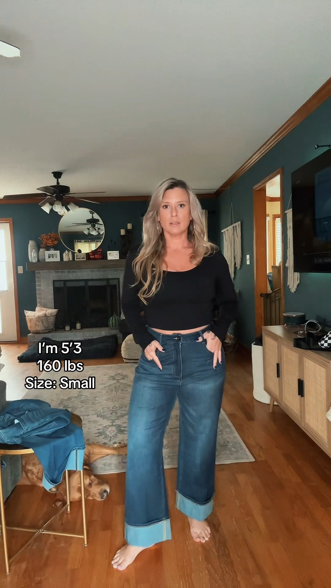 Jeans and top from Halara!! Size down in these jeans! They have a lot of stretch! 
Jeans: Small
Top: Large

#LTKFindsUnder100 #LTKStyleTip #LTKMidsize