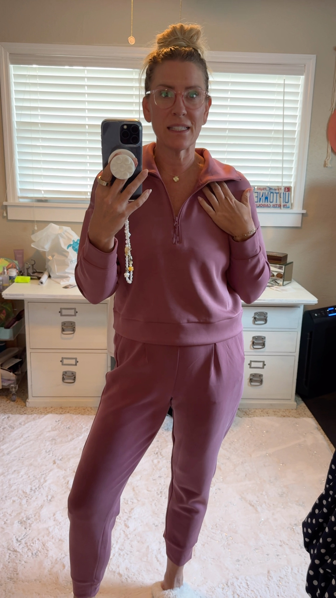 Look alike alert for much less! So soft and if you can believe it, from WalMart! 

I am in a Medium in both. You could size down if you are a on the smaller Medium size. 

This will sell out before Fall so get yours quick! 

#walmartfinds #sellingfast #cozyset #lookalike 

#LTKFindsUnder50 #LTKOver40 #LTKMidsize