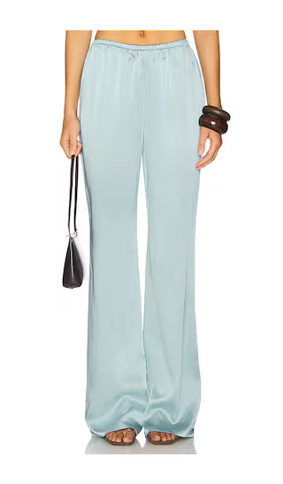 SEROYA Viva Satin Pants in Blue. - size XXS | Revolve Clothing (Global)