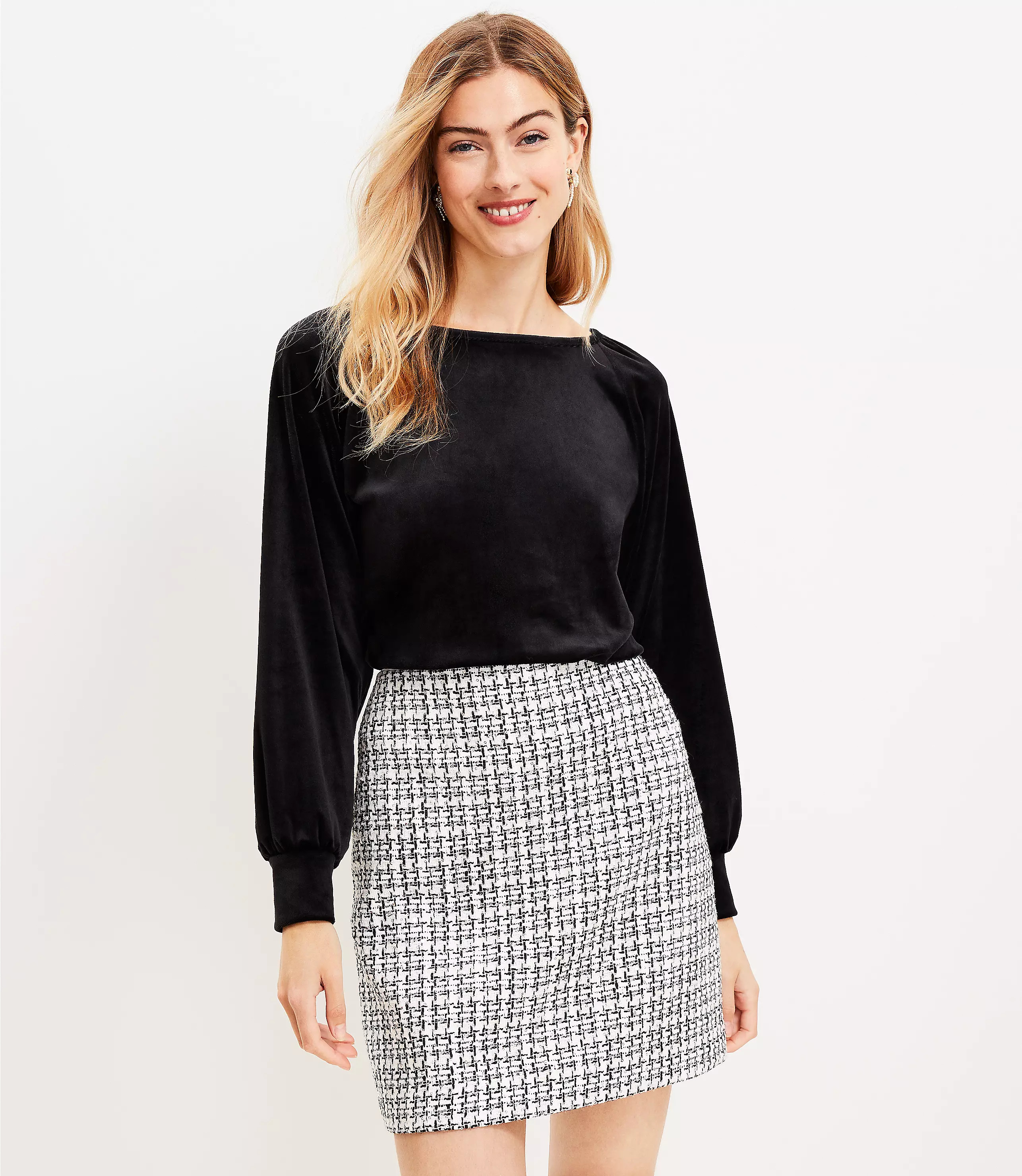 Velour Sweatshirt | LOFT