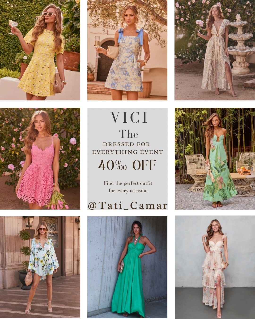 @VICI is having THE DRESSED FOR EVERYTHING EVENT! 40%off The special event. I seriously want everything!!!


#LTKvlog #LTKgrwm #LTKSaleAlert