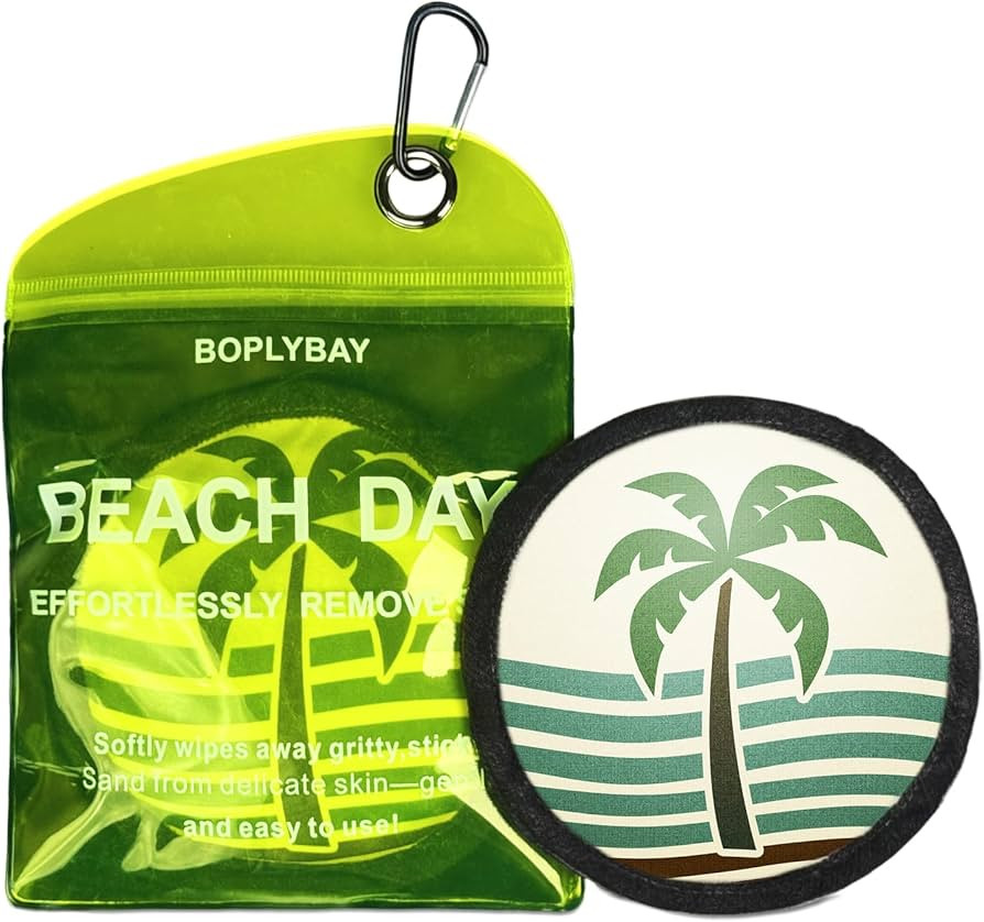 Natural Sand Remover Pouch for Beach | Aloe & Oat Powder, Talc-Free & Hypoallergenic | Waterless ... | Amazon (US)
