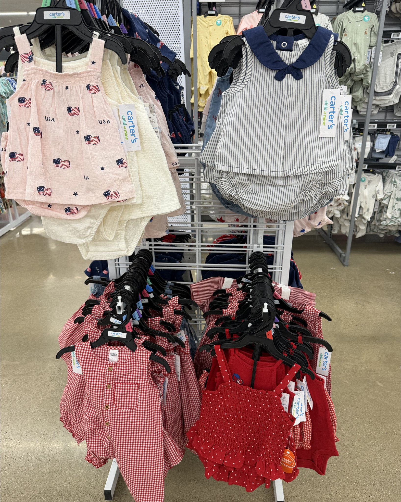 NEW at Walmart! Baby Memorial Day fits ❤️💙