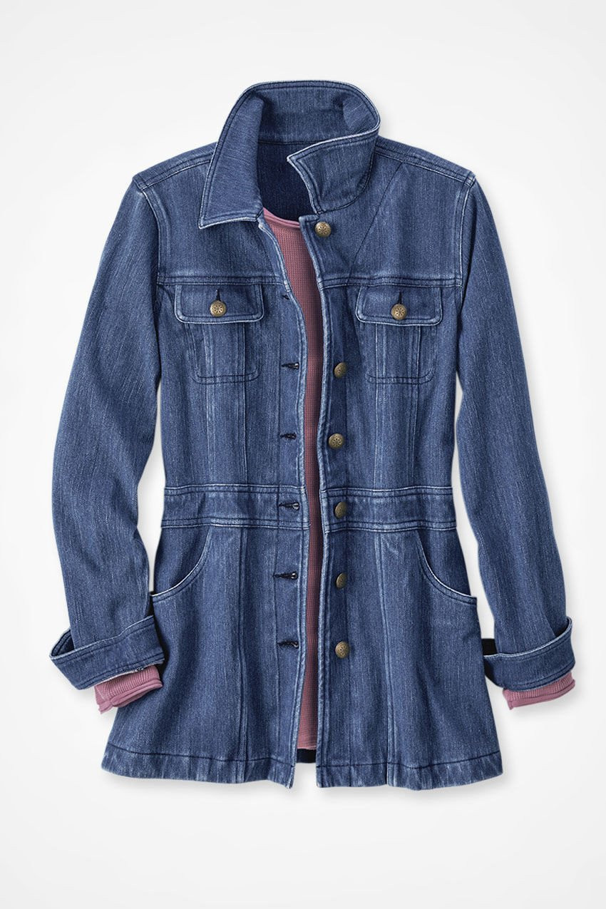 Urban Trails Knit Denim Jacket | Coldwater Creek